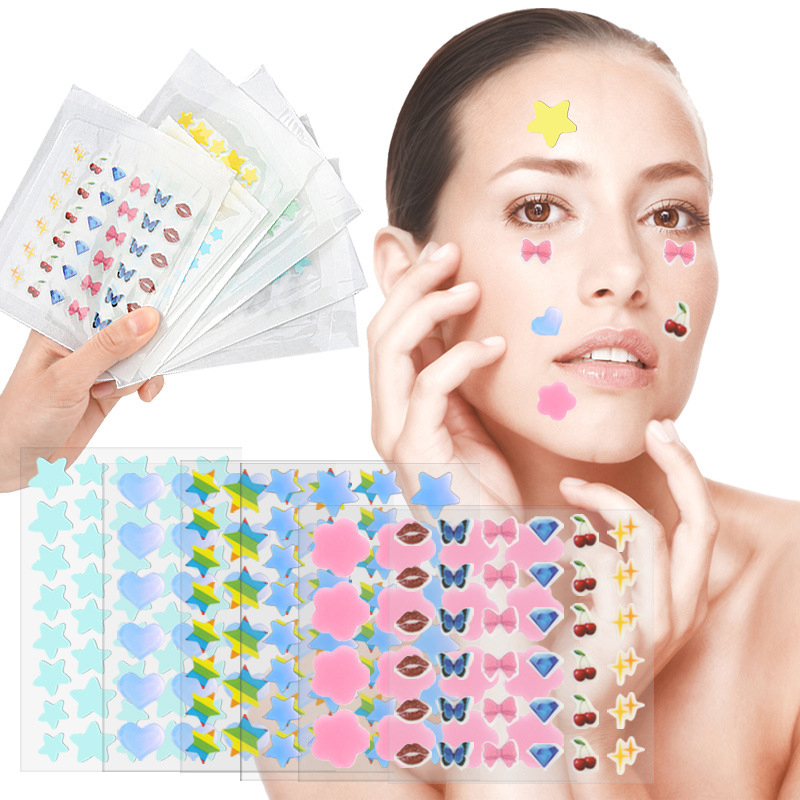 Beauty With Makeup - Kleur Cartoon Acne Patch Huidverzorging Sticker