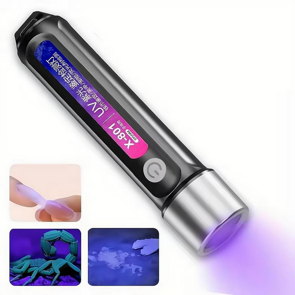 Uv Nail Lamp - Mini UV LED-zwartlicht zaklamp oplaadbaar nagellampje