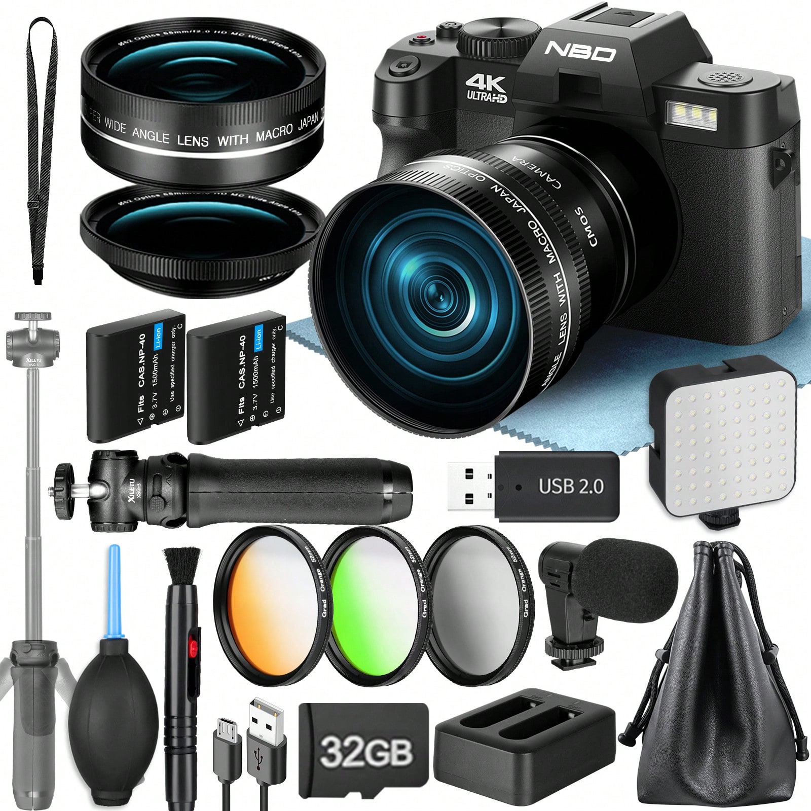 Beauty Makeup App - 4K digitale camera's voor fotografie, 48MP