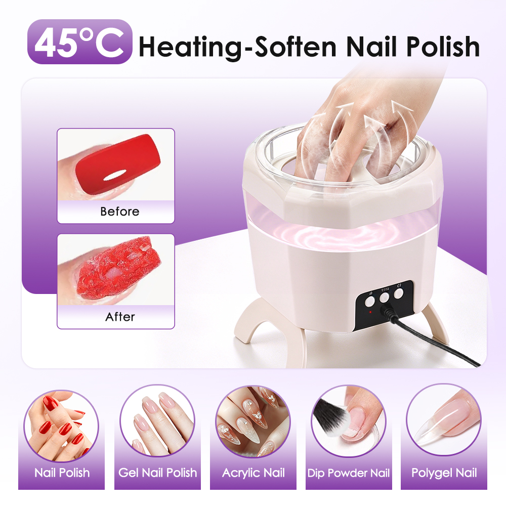 Uv Nail Lamp - Elektrische gel-nagelverwijderingsmachine 2-in-1 UV-lamp nageldroger met