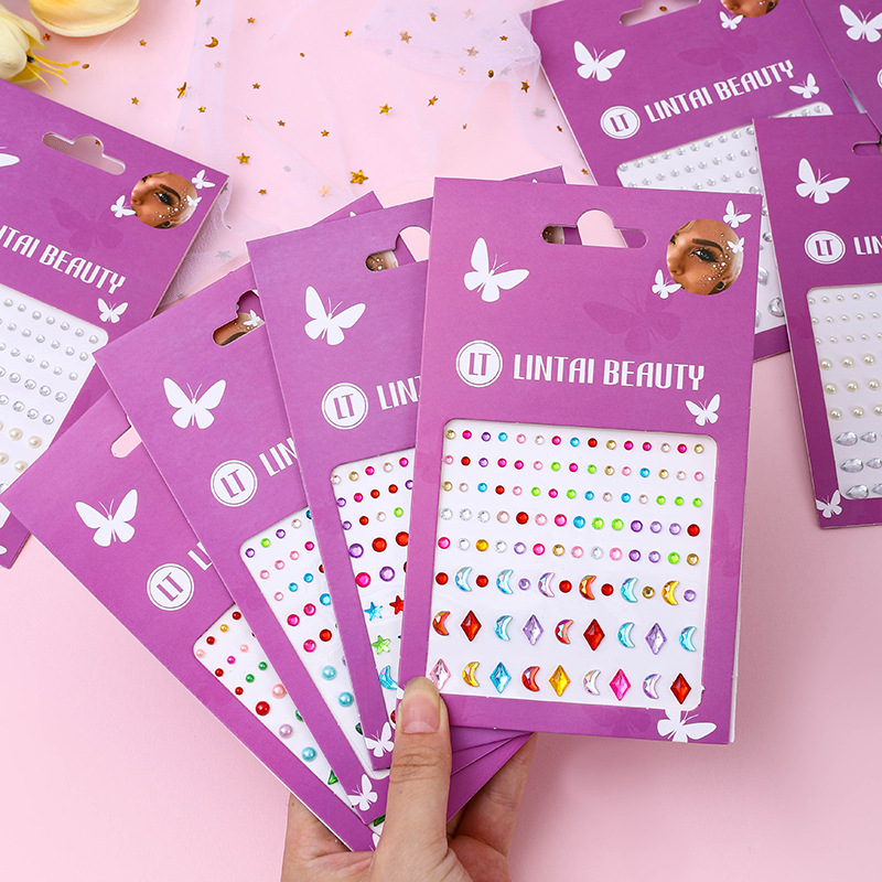 Beauty With Makeup - Heetverkopende gezichtsjuwelen stickers zelfklevend waterdicht traanvormige