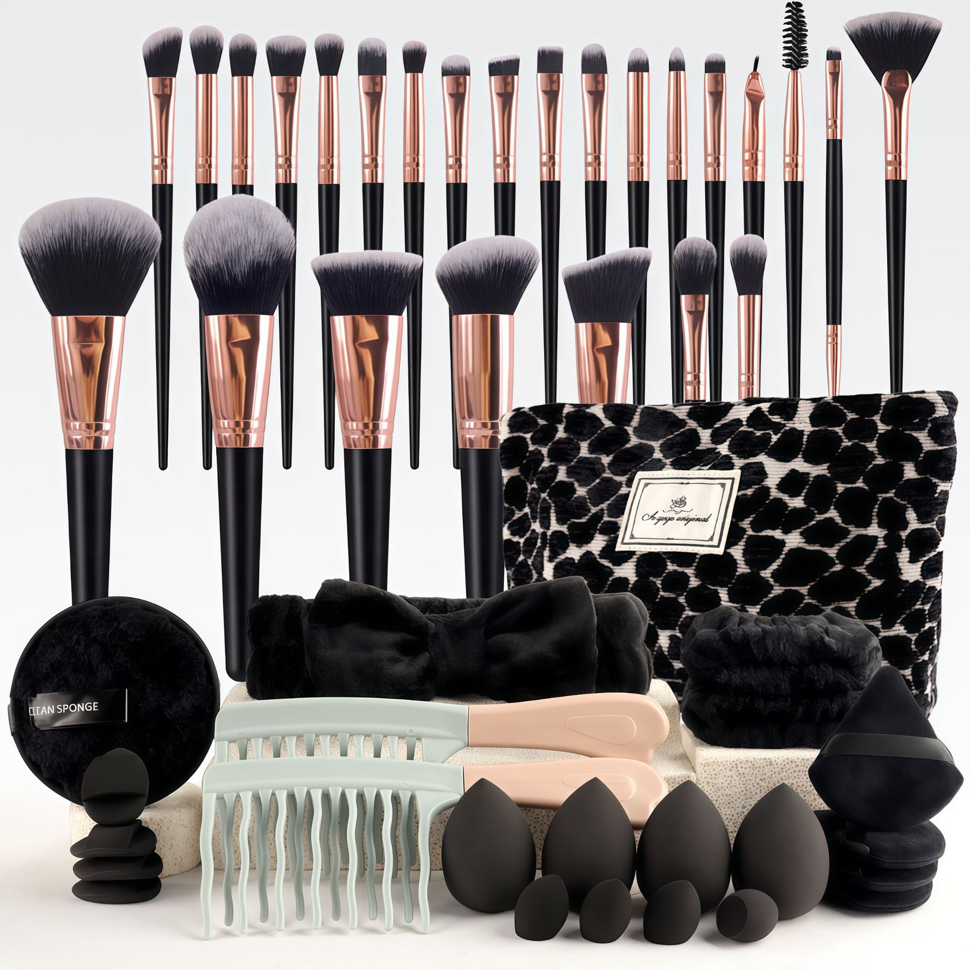 Make-up kwastenset, chique geu - Beauty With Makeup recensie en prijs