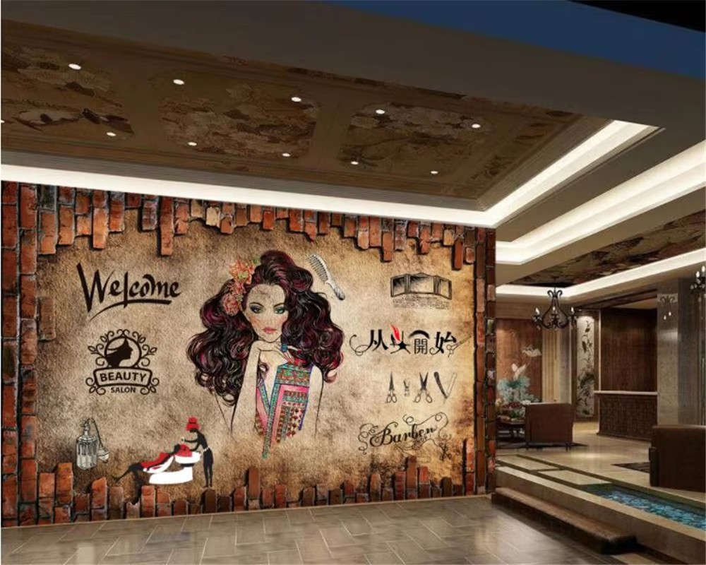 Op maat gemaakte behangmuursch - Beauty Makeup Wallpaper recensie en prijs