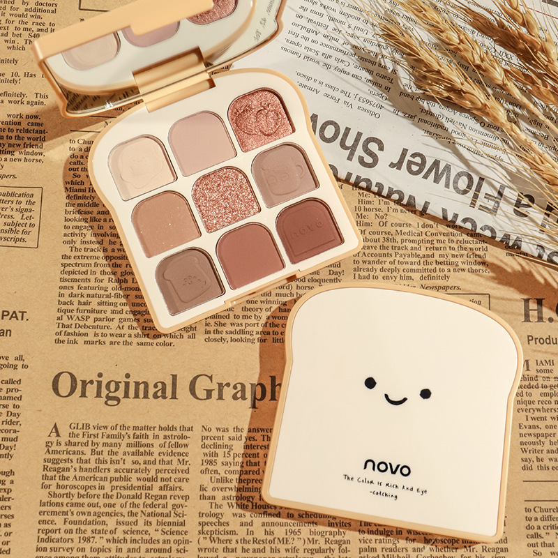 NOVO Toast 9 kleuren Matte oog - Beauty Makeup Novo recensie en prijs