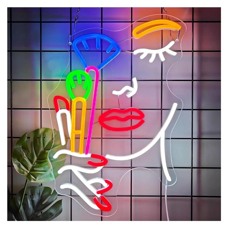 Make-up Artiest Neon Sign Beau - Beauty Makeup Wallpaper recensie en prijs