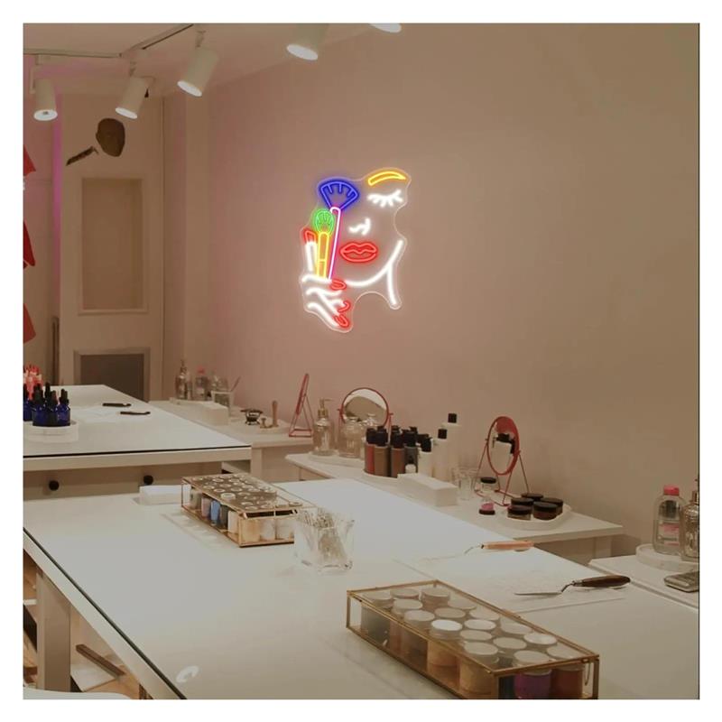 Make-up Artiest Neon Sign Beau - Beauty Makeup Wallpaper recensie en prijs