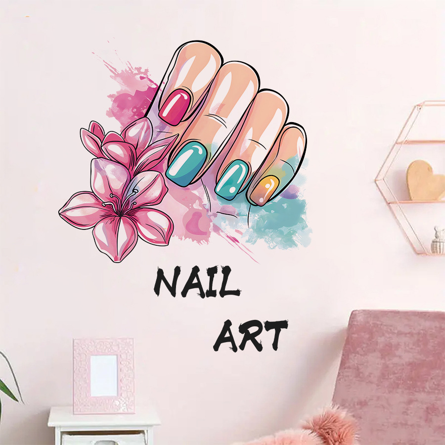 Kleurrijke Make-Up Nail Art Sa - Beauty Makeup Wallpaper recensie en prijs