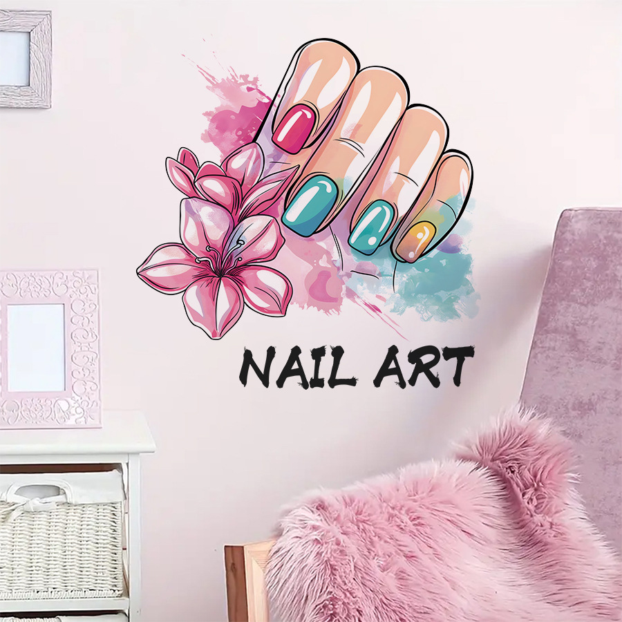 Kleurrijke Make-Up Nail Art Sa - Beauty Makeup Wallpaper recensie en prijs