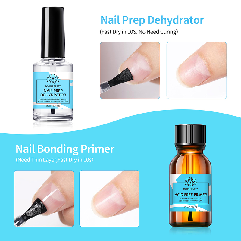 BORN PRETTY 2-delige 15ml Nage - Nail Dehydrator Primer recensie en prijs